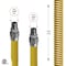 Flextron Gas Line Hose 3/8'' O.D.x72'' Len 3/8" MIP Fittings Yellow Coated Stainless Steel Flexible Connector FTGC-YC14-72G - alternate 4